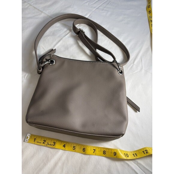 Rosette Bodhi Crossbody Bag Flux Leather Taupe Brown ￼ - Picture 2 of 4